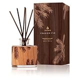 Thymes Frasier Fir Petite Reed Diffuser Wood Design 3.4oz 100ml
