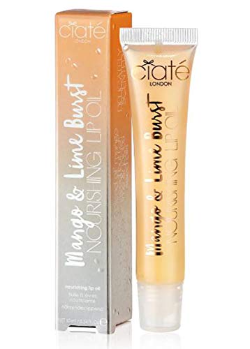 Ciaté London Fruit Burst Hydrating Lip Oil 0.34 Fl. Oz! Blend of Jojoba Seed Oil, Avocado Oil and Vitamin E! Nourishing Moisture and Shine! Vegan & Gluten Free! Choose Your Lip Oil! (Mango&Lime)