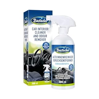 Bactador Car Interior Cleaner and Odour Remover Spray 500 ml - Microbiological car interior cleaner & odour remover - Reliable for pet odours - Material friendly