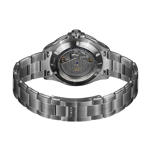 Image of TIMEX Atelier Black Round Dial Mechanical Automatic Men's Watch - TW2Y725004A