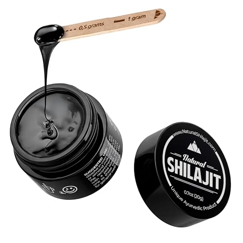 NATURAL SHILAJIT Resin (20g) – Genuine Altai Shilajit for Men & Women, DBP-Verified Bioactive Complex, Trace Minerals & Fulvic Compounds, Lab Tested, Pure Resin Supplement