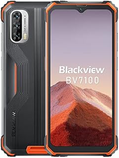 Blackview BV7100 Rugged Smartphone,13000mAh Battery 33W Fast Charge, IP68/IP69K Waterproof Outdoor Mobile Phone, Android 12 Helio G85 6GB+128GB, 6.58'' FHD+ Display, 12MP Triple Camera, GPS NFC Orange