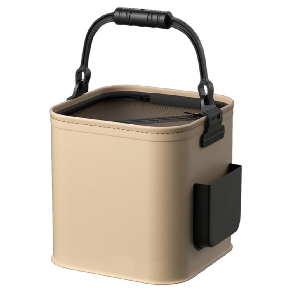 DONGKER Cubo de pesca plegable de 8 L/13 L de EVA, cubo de protección para peces, contenedor multifuncional para pesca en barco y spinning
