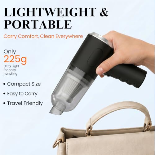 Image of DDN R Car Vacuum Cleaner 3 in 1 with 3 Attachments & Blower car Vaccine Cleaner Vacuum Cleaner for car use