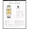 WWOOR Square Watch for Men and Women - Stainless Steel With Date - Casual Men's Watches