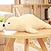 RJGLKS 50 cm/80 cm Nouveaux Animaux Marins Mignons Jouets en Peluche Peluche Phoque en Peluche poupée Oreiller Enfants Jouet Cadeau d'anniversaire 80 cm Blanc