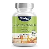 Hierba de cebada ecológica - 1800mg por dosis diaria - 240 Cápsulas de cultivo alemán, con certificado BIO - 600mg por cápsula Altamente dosificado - Vegano, Probado en laboratorio, sin aditivos