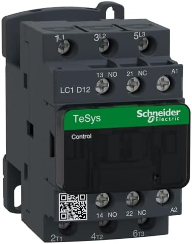 Iec Magnetc Cntactr, 24Vac, 12A, 1Nc/1No