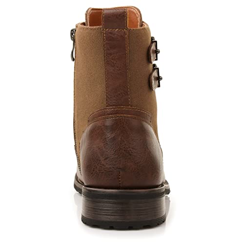 Image of Polar Fox Men's Casual Cap-Toe Ankle Boot Collection | Lace-Up Work, Combat, and Chukka Styles