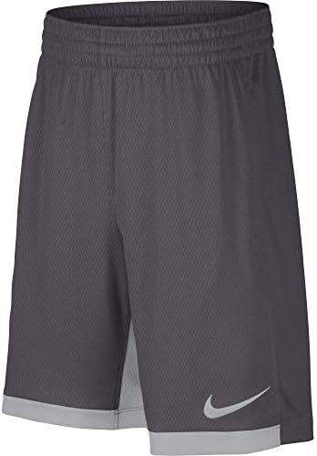 Nike 8" Dry Short Trophy, Dri-FIT Boys' training shorts, Athletic shorts, Dark Grey/Wolf Grey/Wolf Grey, M