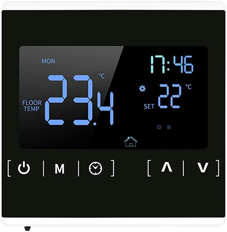 Smart LCD Touchscreen Thermostat for Home Programmable Electric Floor Heating System Water Thermoregulator(OneColor)