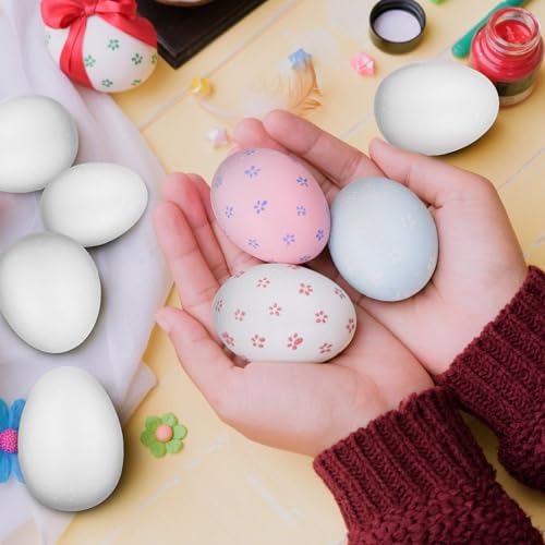 Œufs en mousse incassables pour bricolage de Pâques sans nettoyage difficile