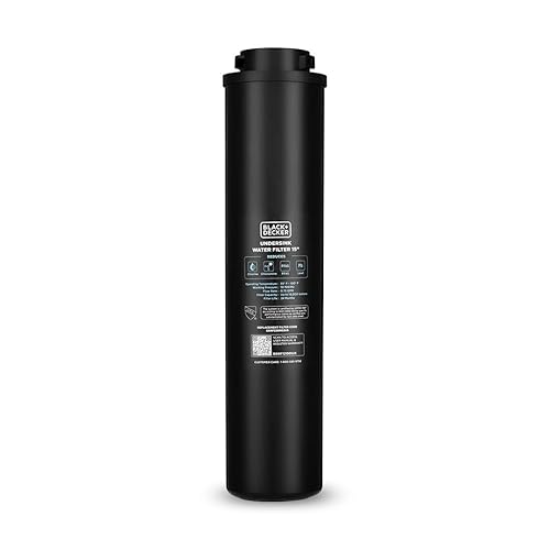Miniatura 8 de BLACK+DECKER Filtro de agua para debajo del fregadero de 15 pulgadas | 2 años | Reduce cloramina, cloro, plomo, PFAS, mal sabor y olor | Filtro de