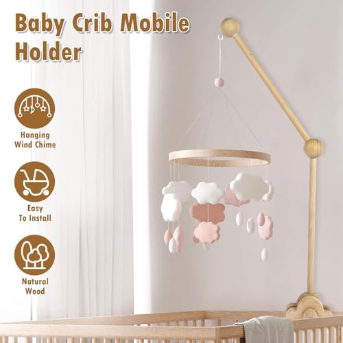 Support pour mobile bébé réglable en hauteur pour calmer les pleurs