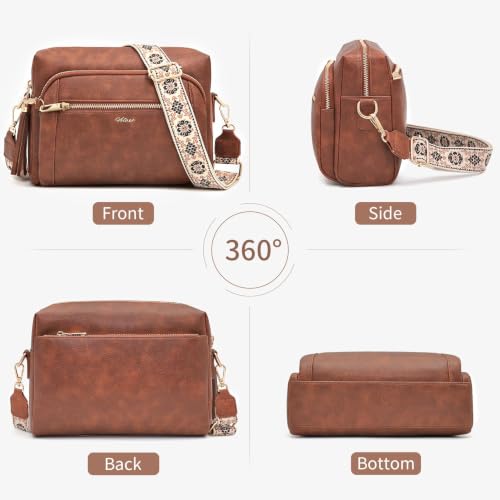 Image of Vegan Leather Crossbody Bags for Women Anti theft Purses and Handbag