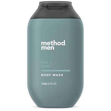 Method Body Wash, Sea + Surf, Paraben and Phthalate Free, Biodegradable Formula, 3.4 fl oz Pack of 1