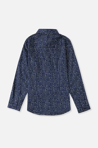 Image of Allen Solly Boys' All-Over Print Shirt | Bow Tie Detail | Regular Fit | Wedding & Festive