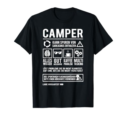 Camper Humor Wohnmobil Natur Lustiges Camping T-Shirt