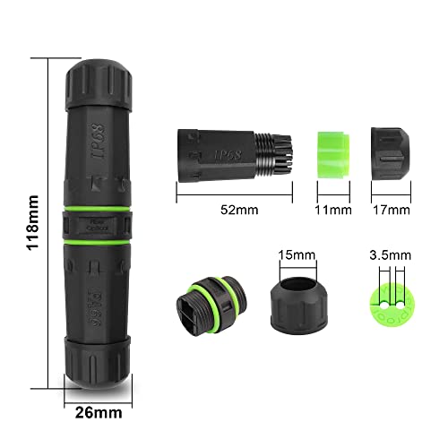 Pngknyocn Sc Fiber Optical Waterproof Connector，Ip68 Sc Duplex Fiber Optic Cable Outdoor Waterproof Adapter For Fiber Optic Cable Extension #TOP3