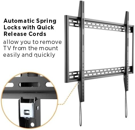 TV brackets with quick release cords