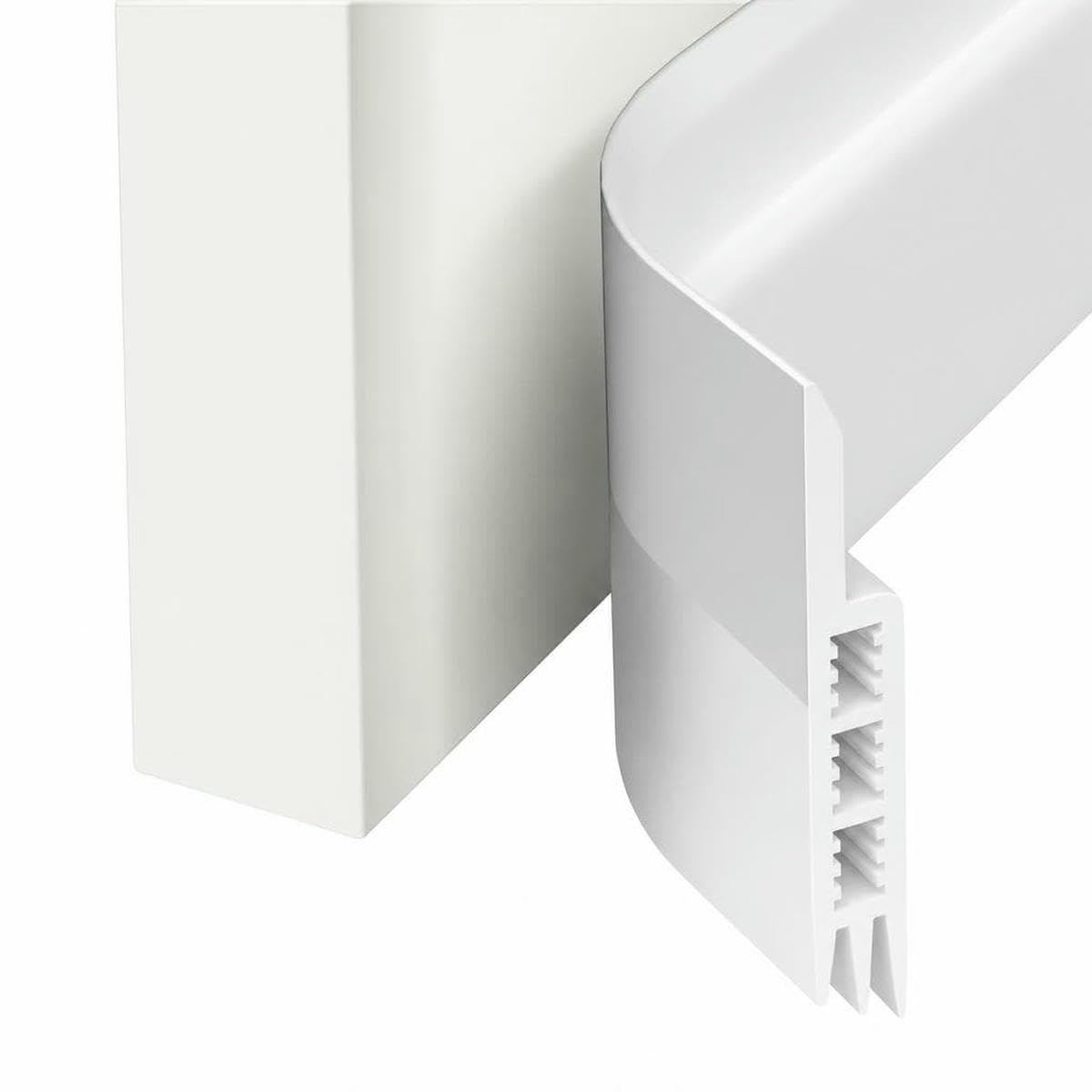 1Pc 1 Meter Door Bottom Sealing Strip Self-Adhesive Aoors and,Sound Insulation, Windproof, Porous Sealing Strip-White 5pcs