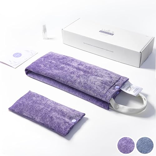 inngi Almofada de Aquecimento de Micro-Ondas para Pescoço E Ombros E Conjunto de Máscara de Olhos Aq