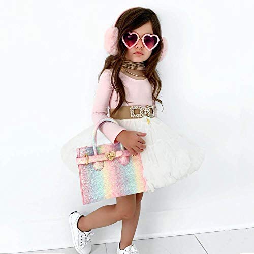 Mibasies Unicorn Kids Purse For Little Girls Rainbow Toddler Crossbody Handbags #TOP2