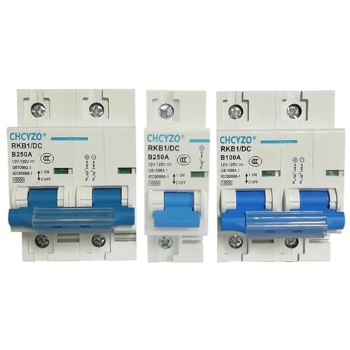 Disjoncteur CC monophasé 12V 24V 48V pour circuit de batterie photovoltaïque