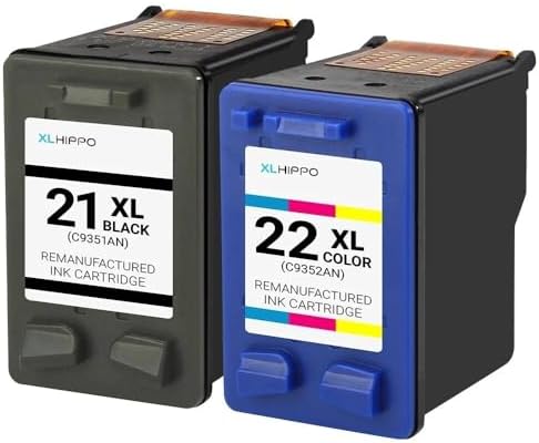 21XL 22XL Ink Replacement for HP 21 22 Ink Cartridges Combo Pack for DeskJet F4180 F2210 D1560 D1530 D1420 3915 F4140 F380 F340 F300 OfficeJet 4315 J3680 Printer(1 * 21 Black,1 * 22 Color) image 5