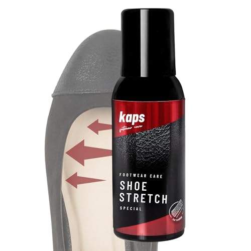 Kaps Spray Dilatador Espuma para Zapatos de Piel - Ablanda Zapatos Rígidos y Elimina Puntos de Presión - Estirador de Botas - Ideal para Calzado Nuevo