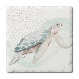 Thirstystone Sea Turtle Single Tumbled Tile Coaster