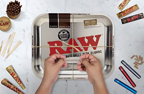 RAW Metal AF Rolling Tray | Size - Large | Polished Chrome Top | Rust and Wear Resistant Clear Coating - Image 3