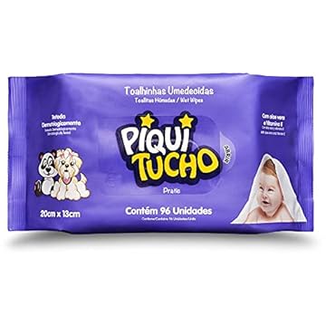 Piquitucho Pratic - Toalhas Umedecidas, 96 Unidades