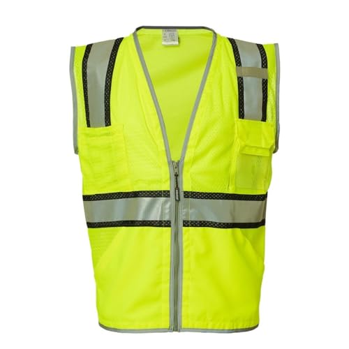 Kishigo Premium Brilliant Series® Ultimate Reflective Vest L Lime