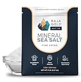 Baja Gold Mineral Sea Salt - Recommended by Gary Brecka - Authentic Fine Grind Salt for Cooking & Baking | Natural Baja Salt for Culinary Uses | Great for Finishing Dishes | 5 lb. Resealable Bag, 1,500+ Servings