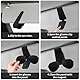 2 Stück Brillenhalter für Auto Sonnenblende, Sonnenbrillenhalter Magnetischer Leder Brillenhalter, Auto Visier Brillenhalter Sonnenbrillen Halterung für Sonnenblende universelles Ticket Clip (Schwarz)