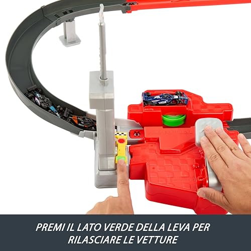 Hot Wheels Racing Circuito Sprint Formula 1 con 3 veicoli - Immagine 5