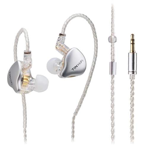 TINHIFI C1�L���C���z��HiFi�T�E���h ���y�E�Q�[���Ή� 10mm DLC�����U������d���C��H�݌v�A�Q���ɂ����K�ȃC���z�� �V���o�[ 3.5MM 2Pin �}�C�N�Ȃ�