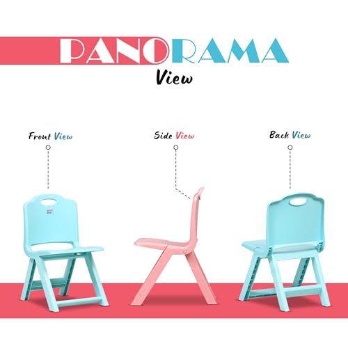 Image of HAPPY BEAR Foldable Kids| Foldable Study | Space-Saving, Portable, and Supports up to 30kg |Folding Stool | Kids Study (Blue /Pink)