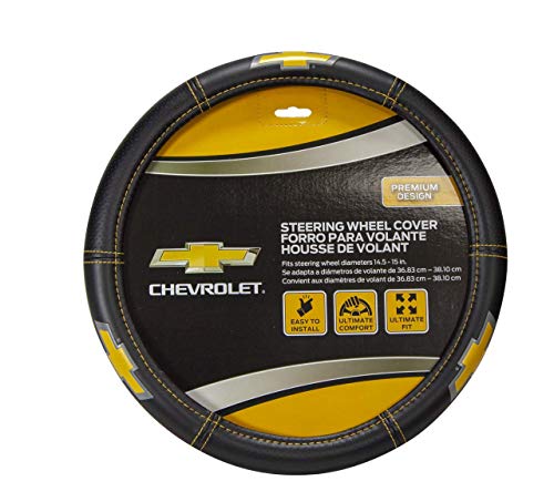 Plasticolor 006727R01 Chevy Elite Premium Logo Steering Wheel Cover - Car, Truck, SUV & Van
