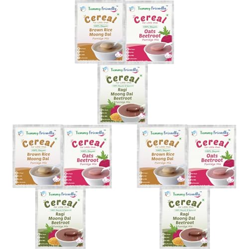 Image of TUMMY FRIENDLY Foods Certified Organic Porridge Mixes Trial Packs (3, Stage2-3x50g) (Pack of 3)