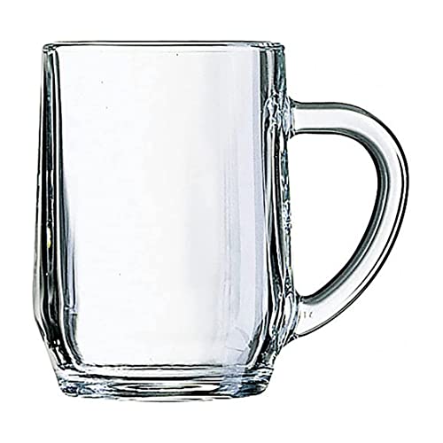 Arcoroc Confezione 3 Boccali Birra con Manico 28 cl - Boccale BROCCA GIARA GIARRA Linea Haworth Mug Calice Birra Classico