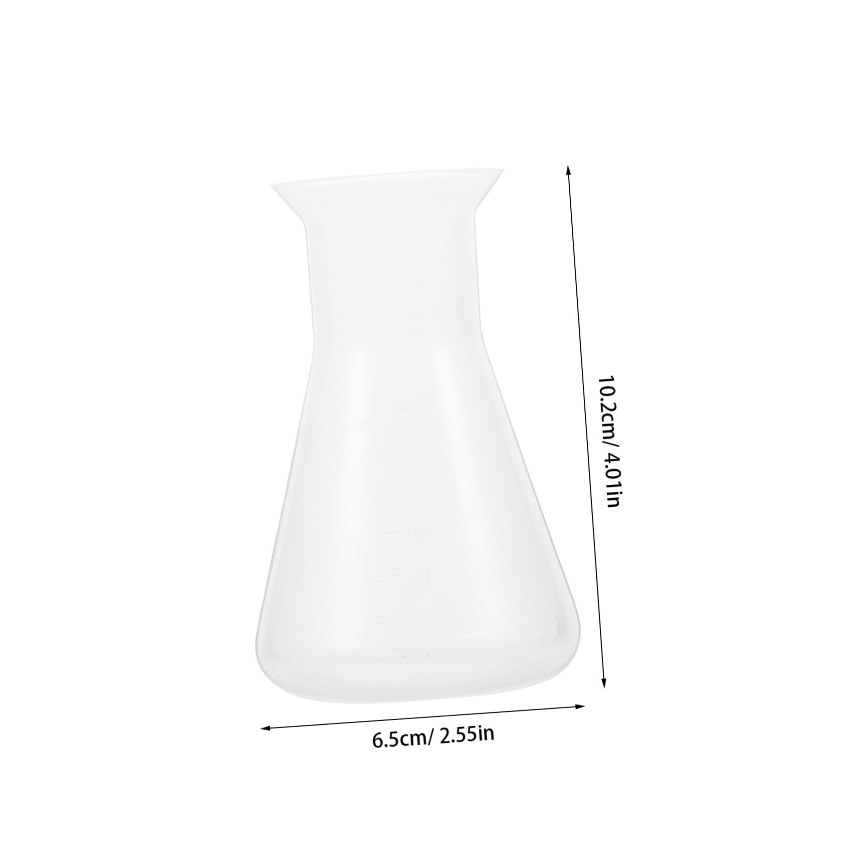OUNONA 4 Sätze Laborkolben Zusammenklappbar Phiole Anti-flaschen Squeeze-flaschen Gießen Gerät Erlenmeyerkolben 100ml Messkolben Erlenmeyerkolben Aus Kunststoff Plastikflasche 6 Stück * 4