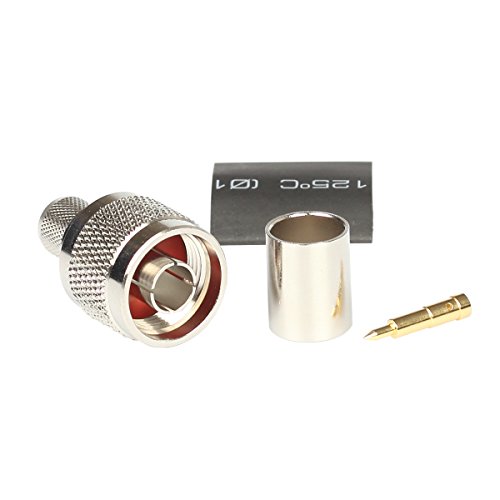 Pack de 10 conectores macho N para LMR400 miniatura 2