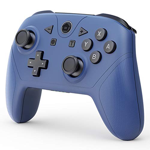 YCCTEAM Controlador de interruptor compatible con interruptor y interruptor Lite, Turbo, doble vibración y función de control de movimiento (azul) Cover