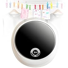 Portable Clothes Washing Machines Wall Mounted Mini Washing Machine Portable Fully Automatic Front Drum Washing Machine Washing Capacity 3kg for Bathroom White