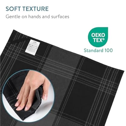JEMIDI Geschirrtücher Baumwolle - 100% Oeko Tex Zertifiziert - 6er Set Geschirrhandtücher - Geschirrtücher kariert- Küchentücher - Geschirrtuch - Trockentücher - 50 x 70 cm – Bild 5