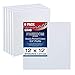 US Art Supply 12 X 12 inch Professional Quality Acid Free Stretched Canvas 6-Pack - 3/4 Profile 12 Ounce Primed Gesso - (1 Full Case of 6 Single Canvases)