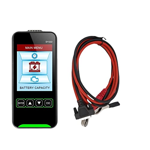 ZADCCS DY222 12V/24V Car Battery Load Tester Multifunctional Battery Health Checker Automotive Battery System Tester accessories for Battery Testing