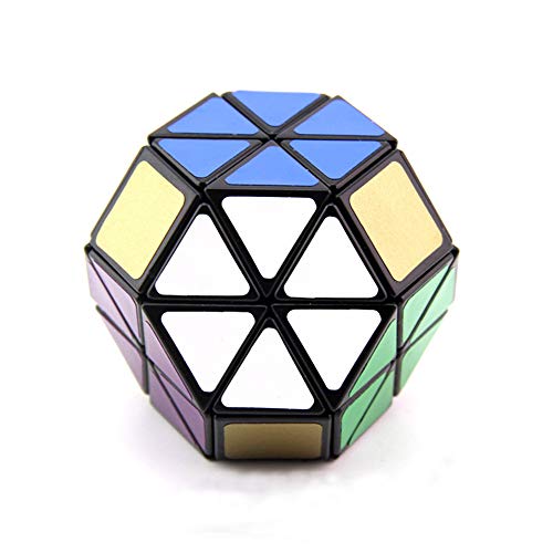 SUN-WAY Hydrangea Speed Cube 8-axis Octahedron Magic Cube Skewb Magic Cube Black